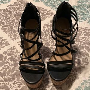 Charlotte Russe strappy wedge sandal